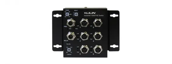 Lilin - PS3064DM - M12 POE Switch 24VDC