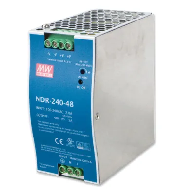 Planet - PWR-240-48 - 48V, 240W Din-Rail Power Supply (NDR-240-48, adjustable 48-56V DC Output)