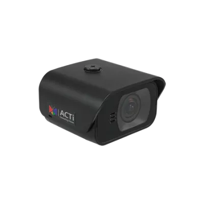 ACTI - Q22 - 2MP Outdoor Micro Box with Basic WDR, SLLS, Fixed lens, f2.55mm/F2.2 (HOV:110.3°), H.264, 1080p/30fps, DNR, Built-in Microphone, MicroSDHC/MicroSDXC, PoE/DC12V, IP68 (for Lens module and Lens cable), IK10 (metal casing), EN50155, DI/DO,