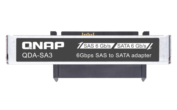 QNAP - QDA-SA3-4PCS - 6 Gbps 2.5-inch SAS to SATA drive adapter in 2.5-inch drive form factor for dual controller servers