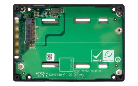 QNAP - QDA-UMP4 - M.2 2280 PCIe NVMe Gen4 x4 to U.2 PCIe NVMe Gen4 x4 converter/adapter (Backwards compatible with PCIe Gen3)