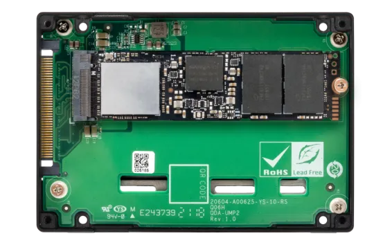 QNAP - QDA-UMP4 - M.2 2280 PCIe NVMe Gen4 x4 to U.2 PCIe NVMe Gen4 x4 converter/adapter (Backwards compatible with PCIe Gen3)