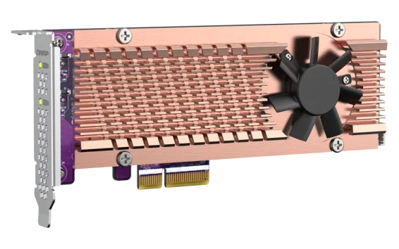 QNAP - QM2-2P-244A - Dual M.2 22110/2280 PCIe SSD expansion card