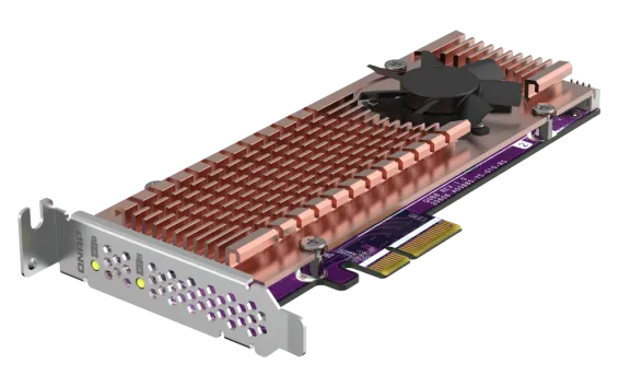 QNAP - QM2-2P-244A - Dual M.2 22110/2280 PCIe SSD expansion card