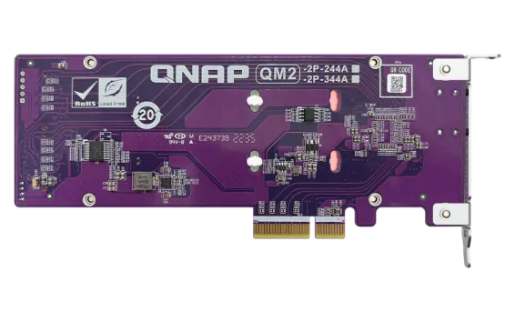 QNAP - QM2-2P-344A - Dual M.2 PCIe SSD Expansion Card