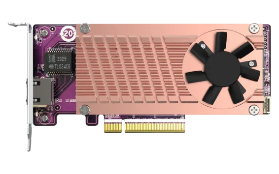 QNAP - QM2-2P10G1TB - QM2 Series, 2 x PCIe 2280 M.2 SSD Slots, PCIe Gen3 x 8