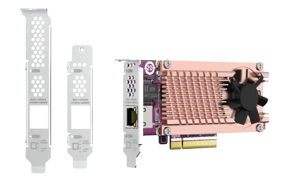 QNAP - QM2-2P10G1TB - QM2 Series, 2 x PCIe 2280 M.2 SSD Slots, PCIe Gen3 x 8
