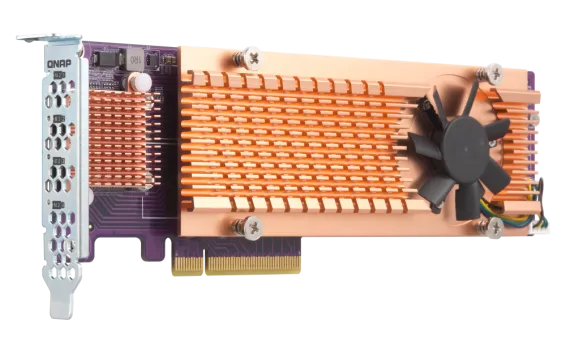 QNAP - QM2-4P-384 (formly QM2-4P-384A) - Quad M.2 PCIe SSD Expansion Card