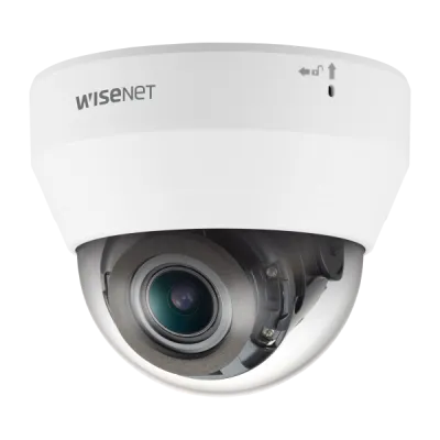Hanwha - QND-7082R - Wisenet Q network indoor dome camera, 4MP @30fps, motorized vari-focal lens 3.1x (3.2 ~ 10.0mm) (109°~33.2°), triple codec H.265/H.264/MJPEG with Wisestream II, 120dB WDR, IR LEDs range 20m (65.62'), Motion detection, Tampering, 