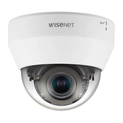 Hanwha - QND-7082R - Wisenet Q network indoor dome camera, 4MP @30fps, motorized vari-focal lens 3.1x (3.2 ~ 10.0mm) (109°~33.2°), triple codec H.265/H.264/MJPEG with Wisestream II, 120dB WDR, IR LEDs range 20m (65.62'), Motion detection, Tampering, 