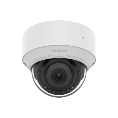 Hanwha - QND-C8013R - Wisenet Q network indoor dome camera, 5MP @ 30fps, fix lens 3mm (H:100°/V: 73°), triple codec H.265/H.264/MJPEG with WiseStream III technology, WiseNRⅡ(Based on AI engine), WDR 120dB, IR viewable length 25m(82.02ft), built-in mi