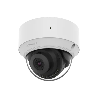 Hanwha - QND-C8013R - Wisenet Q network indoor dome camera, 5MP @ 30fps, fix lens 3mm (H:100°/V: 73°), triple codec H.265/H.264/MJPEG with WiseStream III technology, WiseNRⅡ(Based on AI engine), WDR 120dB, IR viewable length 25m(82.02ft), built-in mi