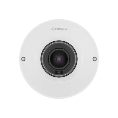 Hanwha - QNF-C9010V - Q Series Network Outdoor Fisheye Dome Camera, 12MP sensor, Max resolution 3008x3008 @ 20fps, 1.76mm fixed lens, H185°/V185°, H.265/H.264/MJPEG codec, WiseStreamIII (Based on AI engine), WiseNR Ⅱ (Based on AI engine), extremeWDR 