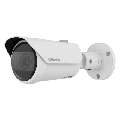 Hanwha - QNO-C6083R - Wisenet Q network outdoor vandal bullet camera, 2MP @ 30fps, motorized vari-focal lens 3.2~10.2mm (H: 102.0°~32.2° / V: 54.2°~18.3°), triple codec H.265/H.264/MJPEG with Wisestream III (Based on AI engine), WiseNRⅡ(Based on AI e