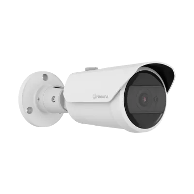 Hanwha - QNO-C8013R - Wisenet Q network outdoor vandal bullet camera, 5MP @ 30fps, fix lens 3mm (H:100°/V: 73°), triple codec H.265/H.264/MJPEG with WiseStream III technology, WiseNRⅡ(Based on AI engine), WDR 120dB, IR viewable length 25m(82.02ft), M