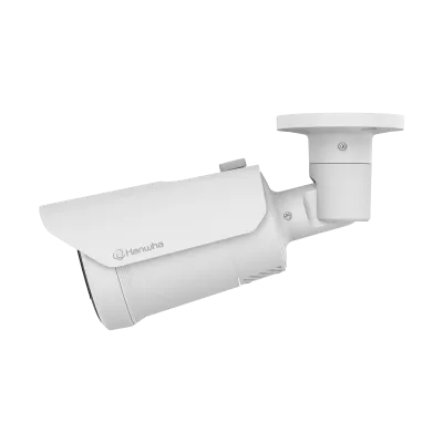 Hanwha - QNO-C8023R - Wisenet Q network outdoor vandal bullet camera, 5MP @ 30fps, fix lens 4mm (H:80°/V: 59°), triple codec H.265/H.264/MJPEG with WiseStream III technology, WiseNRⅡ(Based on AI engine), WDR 120dB, IR viewable length 30m(98.42ft), Mo