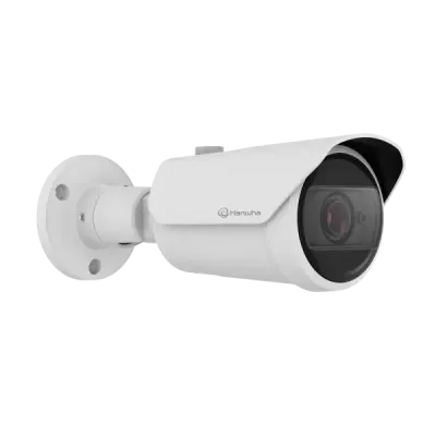 Hanwha - QNO-C9083R - 4K AI IR Bullet Camera with Varifocal Lens