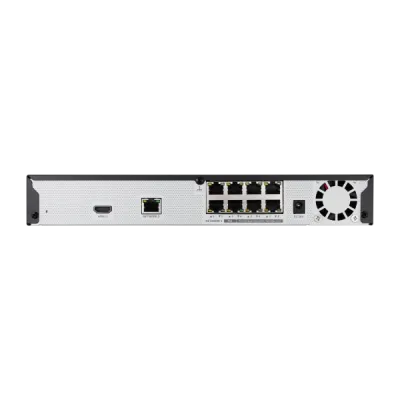 Hanwha - QRN-830S-4TB - 8CH NVR 4TB with 8 PoE Ports (PoE Budget 65W) with 8MP Camera Support