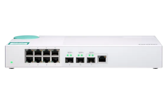 QNAP - QSW-308-1C-US - QNAP QSW-308-1C 8-Port unmanage 1GbE switch. Eight 1GbE NBASE-T ports