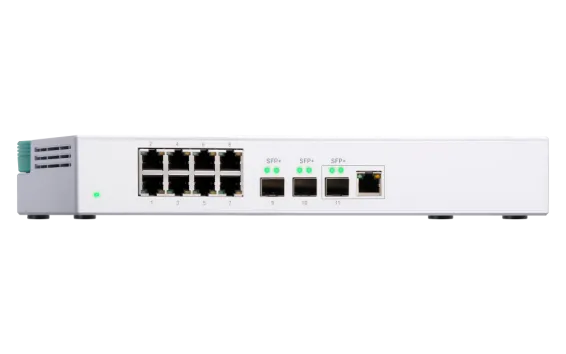 QNAP - QSW-308-1C-US - QNAP QSW-308-1C 8-Port unmanage 1GbE switch. Eight 1GbE NBASE-T ports