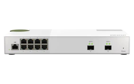 QNAP - QSW-M2108-2S-US - QNAP QSW-M2108-2S, Management Switch, 8 port 2.5Gbps, 2 port 10Gbps SFP+. Easy Management with Web Browser