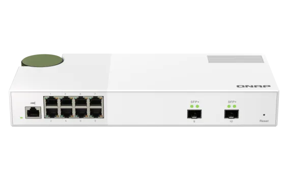QNAP - QSW-M2108-2S-US - QNAP QSW-M2108-2S, Management Switch, 8 port 2.5Gbps, 2 port 10Gbps SFP+. Easy Management with Web Browser
