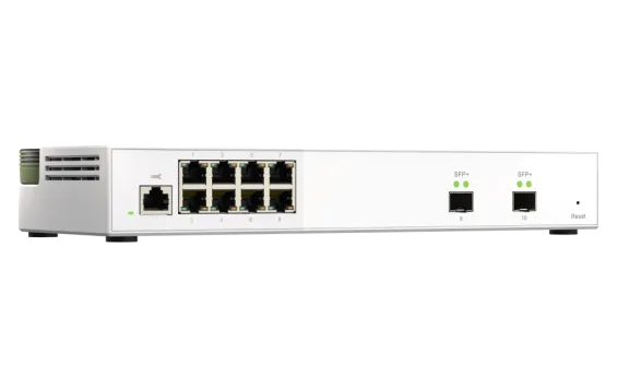 QNAP - QSW-M2108-2S-US - QNAP QSW-M2108-2S, Management Switch, 8 port 2.5Gbps, 2 port 10Gbps SFP+. Easy Management with Web Browser