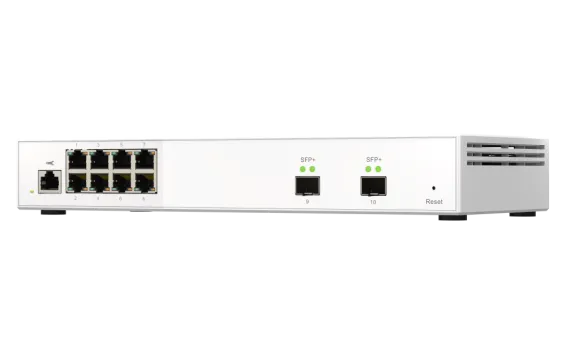 QNAP - QSW-M2108-2S-US - QNAP QSW-M2108-2S, Management Switch, 8 port 2.5Gbps, 2 port 10Gbps SFP+. Easy Management with Web Browser