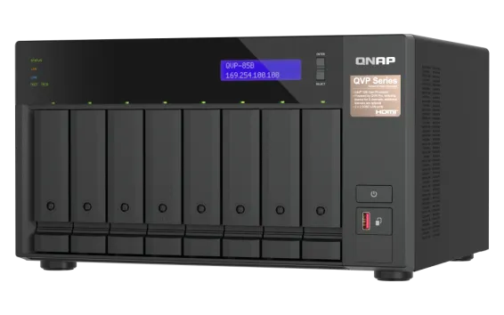 QNAP - QVP-85B-US - 6-bay high-performance NVR for SMBs and SOHO