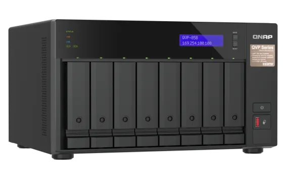 QNAP - QVP-85B-US - 6-bay high-performance NVR for SMBs and SOHO