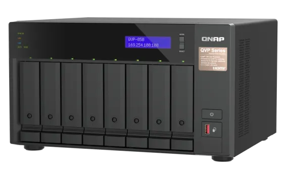 QNAP - QVP-85B-US - 6-bay high-performance NVR for SMBs and SOHO