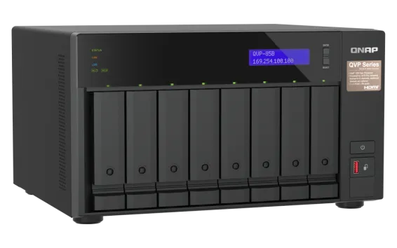 QNAP - QVP-85B-US - 6-bay high-performance NVR for SMBs and SOHO