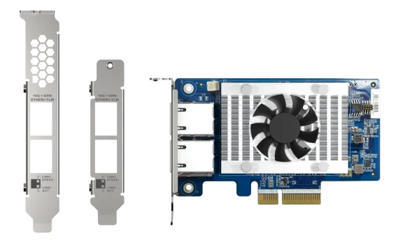 QNAP - QXG-10G2T-X710 - Dual-port (10GBASE-T) 10GbE network expansion card, Intel X710, PCIe Gen3 x4