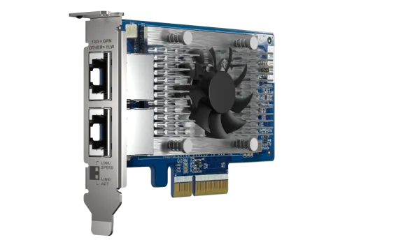 QNAP - QXG-10G2T-X710 - Dual-port (10GBASE-T) 10GbE network expansion card, Intel X710, PCIe Gen3 x4