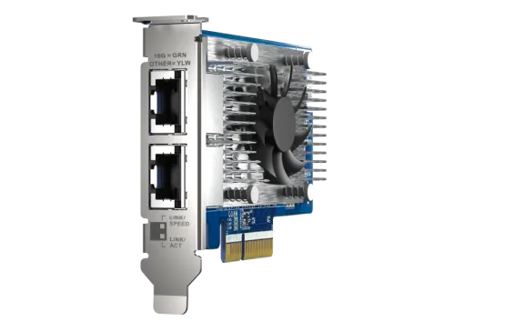 QNAP - QXG-10G2T-X710 - Dual-port (10GBASE-T) 10GbE network expansion card, Intel X710, PCIe Gen3 x4