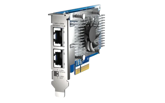 QNAP - QXG-10G2T-X710 - Dual-port (10GBASE-T) 10GbE network expansion card, Intel X710, PCIe Gen3 x4