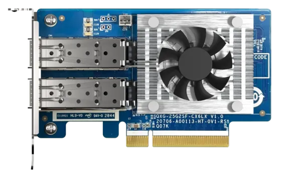 QNAP - QXG-25G2SF-CX6 - Dual-port SFP28 25GbE Network Expansion Card