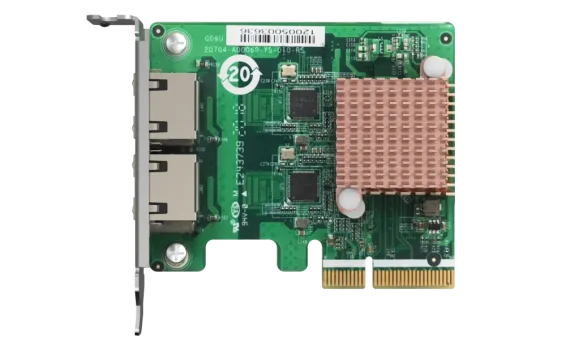 QNAP - QXG-2G2T-I225 - Dual port 2.5GbE 4-speed Network card