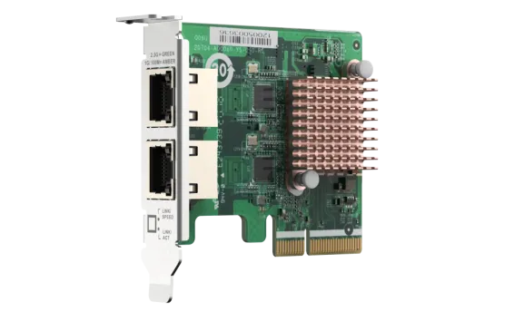 QNAP - QXG-2G2T-I225 - Dual port 2.5GbE 4-speed Network card