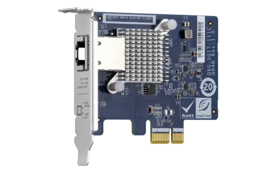 QNAP - QXG-5G1T-111C - 5GbE multi-Gig expansion card;Aquantia AQC111C