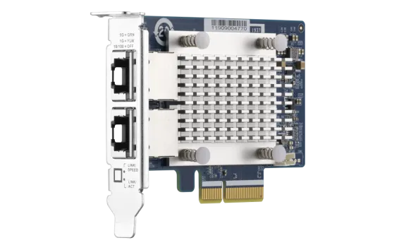 QNAP - QXG-5G2T-111C - Dual Port 5GbE multi-Gig Expansion Card;Aquantia AQC111C