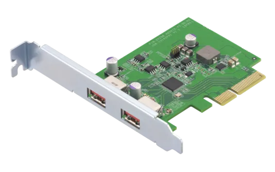 QNAP - QXP-10G2U3A - USB 3.2 Gen 2 dual-port PCIe expansion card