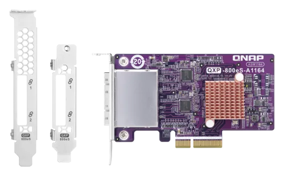 QNAP - QXP-800eS-A1164 - 2-port SFF-8088 SATA host bus adapter
