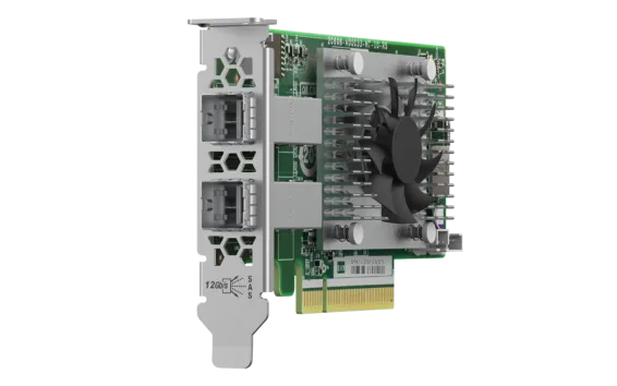 QNAP - QXP-820S-B3408 - 2-port miniSAS HD host bus adapter, Broadcom Tomcat SAS3408