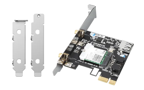 QNAP - QXP-W6-AX200 - QNAP WiFi 6 (Intel AX200) PCIe wireless card w/ antenna & brackets for NAS; Giga-byte GC-WBAX200 QNAP Edition