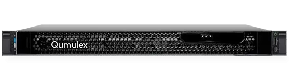 Qumulex - QXR710-56T - QxPower 700 - 1U rackmount gateway, 56TB - RAID 5, 42TB usable storage capacity. Mirrored OS SSD, dual power supplies and on-site service. Add up to 96 cameras or 96 total resources.