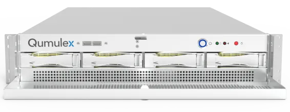 Qumulex - QXS500-36 - QxStation 500 - 2U rackmount gateway with 36TB HDD. Add up to 32 cameras and up to 64 total resources.