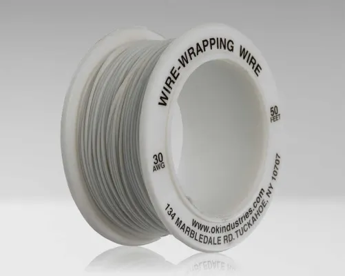 Jonard - R-30W-0050 - 30 AWG Kynar Wire, White, 50 ft