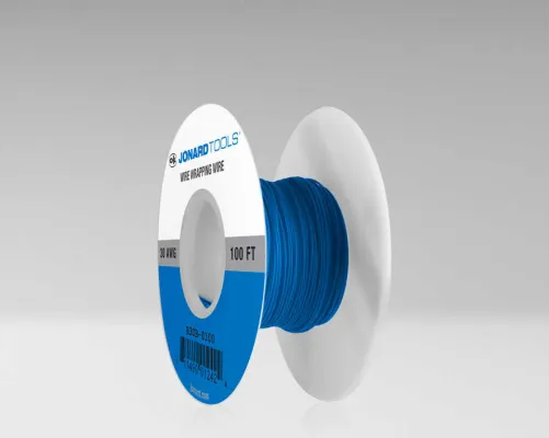 Jonard - R30B-0100 - 30 AWG Kynar Wire, Blue, 100 ft