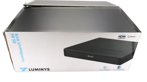 Luminys - R54-32NA4 - R5 Mainstream Series NVR, 32MP 32 Channel 1.5U Dual NIC, 4SATA, Analytics by Recorder, LumiSearch+, 4TB